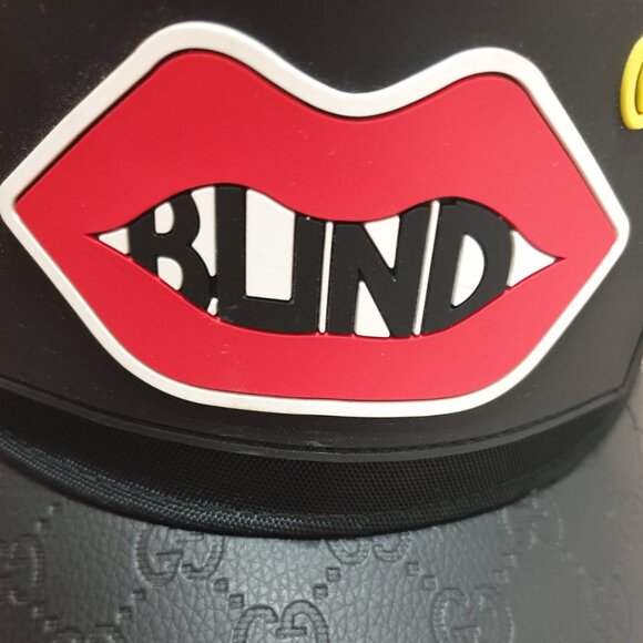 Baseball Mesh Cap Hat Black Red Lips Strap Back Fashion Women Accessory Gift - Picture 3 of 6